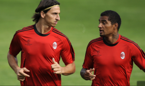 ibra e boateng si allenano