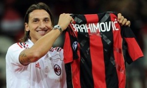 Zlatan Ibrahimovic, alla presentazione al Milan