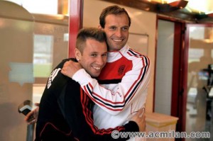 Antonio Cassano e Mister Allegri , abbraccio