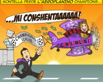 La vignetta di CM:IL MILAN VOLA IN CHAMPIONS