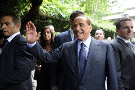 Milan, cominciato il vertice di Arcore Berlusconi 475x316 Milan, cominciato il vertice di Arcore