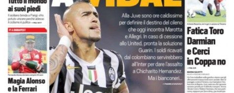 Tuttosport, prima pagina e titoli del 28 luglio