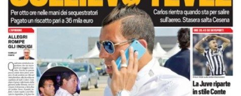 Tuttosport, prima pagina e titoli del 30 luglio