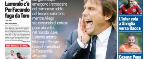 TuttoSport, prima pagina e titoli del 21 luglio