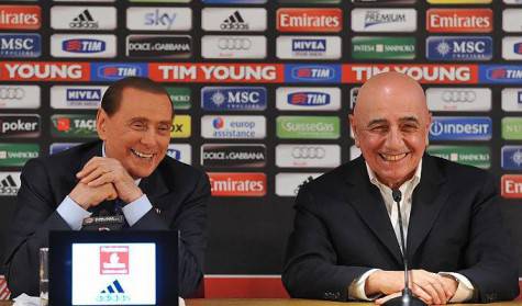 Berlusconi Galliani 475x279 Comunicato ufficiale sul vertice di Arcore: Milan attento e vigile sul mercato