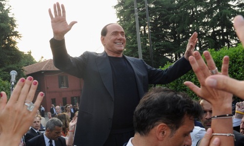 PdL Party Members Gather At Villa Arcore In Support Of Silvio Berlusconi