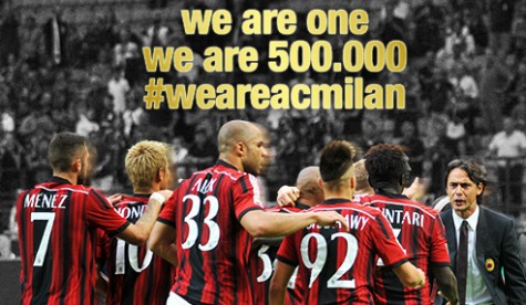 zzzzz 475x276 Traguardo su Twitter: il Milan ha 500.000 followers