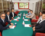 Mihajlovic a Milanello con il suo staff.