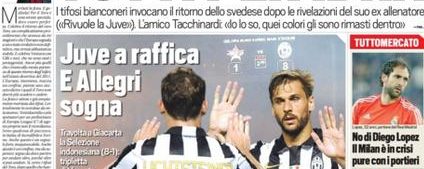Tuttosport: la prima pagina del 7 agosto