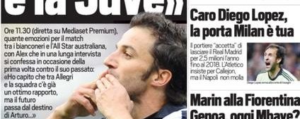 Tuttosport: la prima pagina del 10 agosto