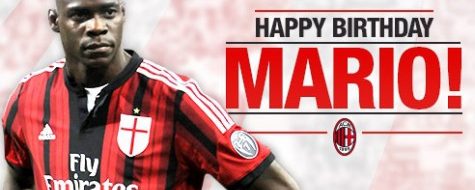 Balotelli: la giornata degli auguri a ‘Super Mario’