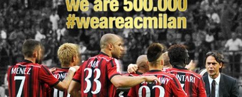 Traguardo su Twitter: il Milan ha 500.000 followers